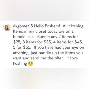 Bundle Sale Announcement